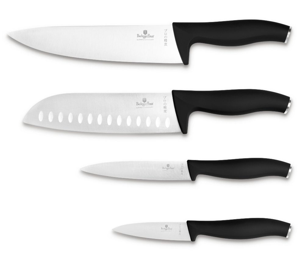 Levně BERLINGERHAUS Sada nožů nerez 4 ks Matte Black Collection BH-2957