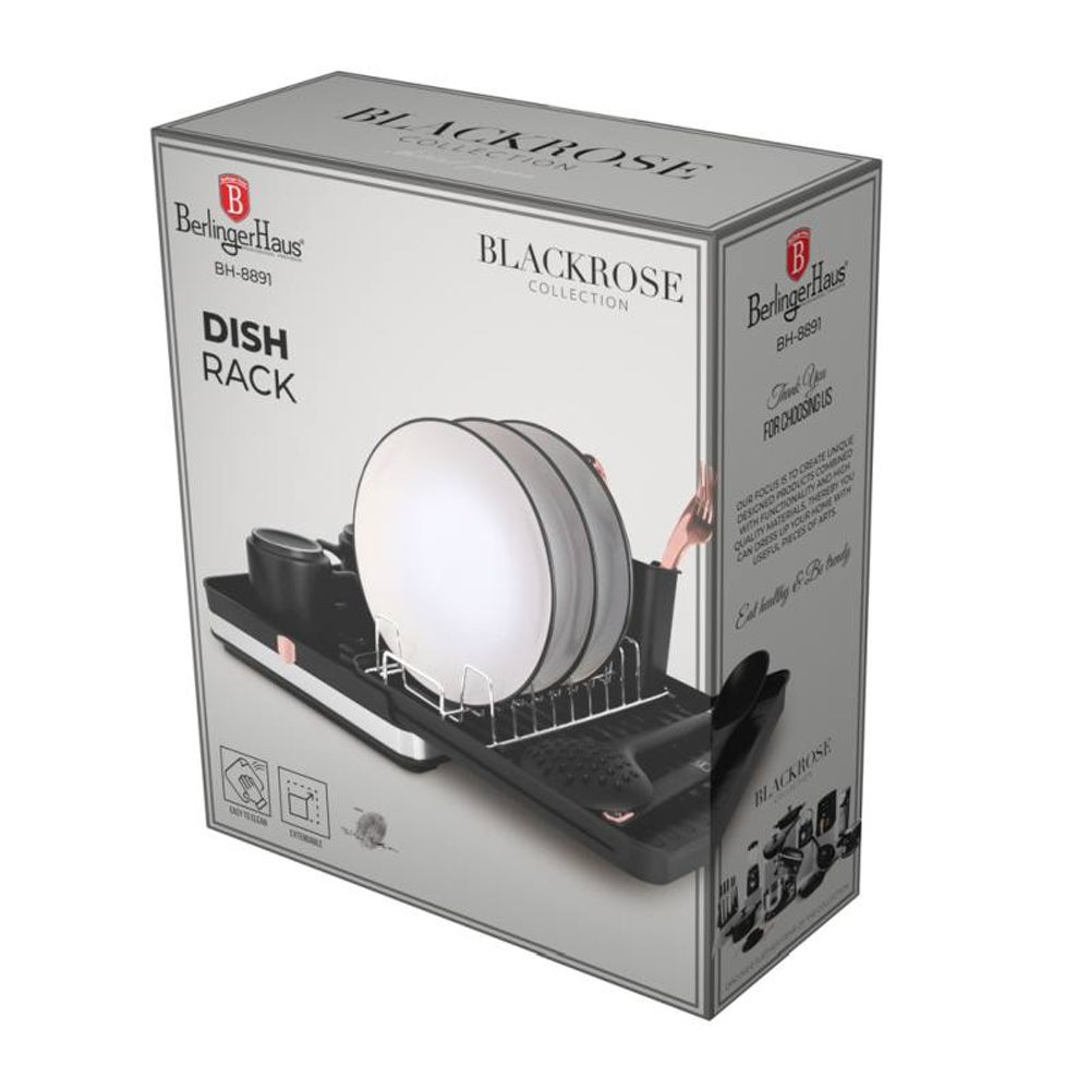 Levně BERLINGERHAUS Odkapávač na nádobí Black Rose Collection BH-8891
