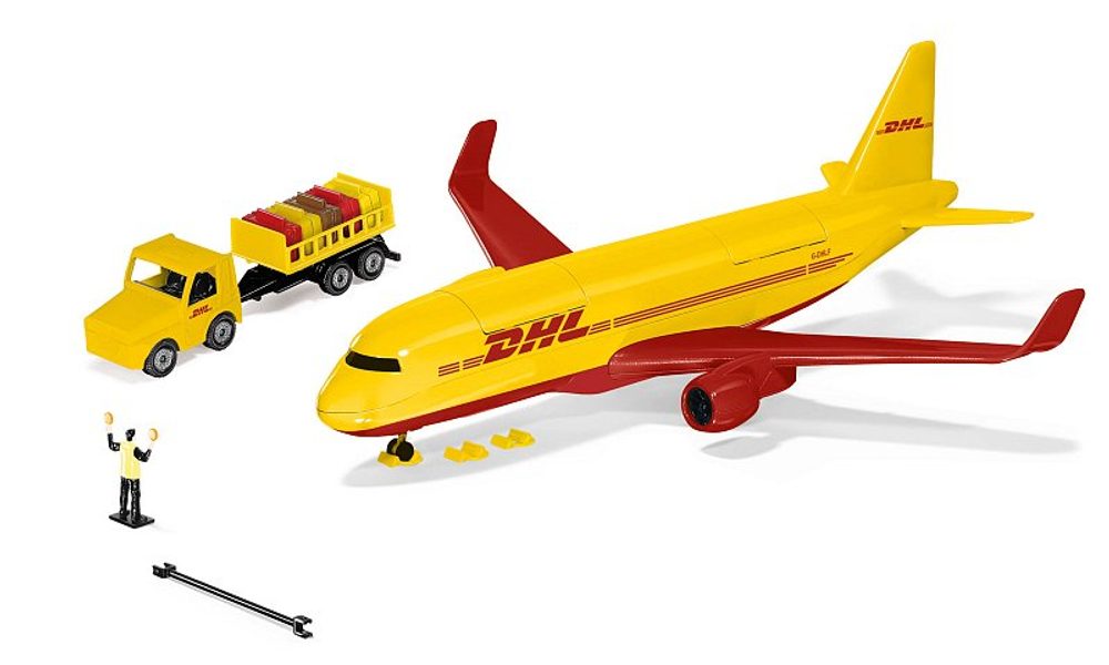 Levně SIKU Super - DHL nákladní letadlo s příslušenstvím