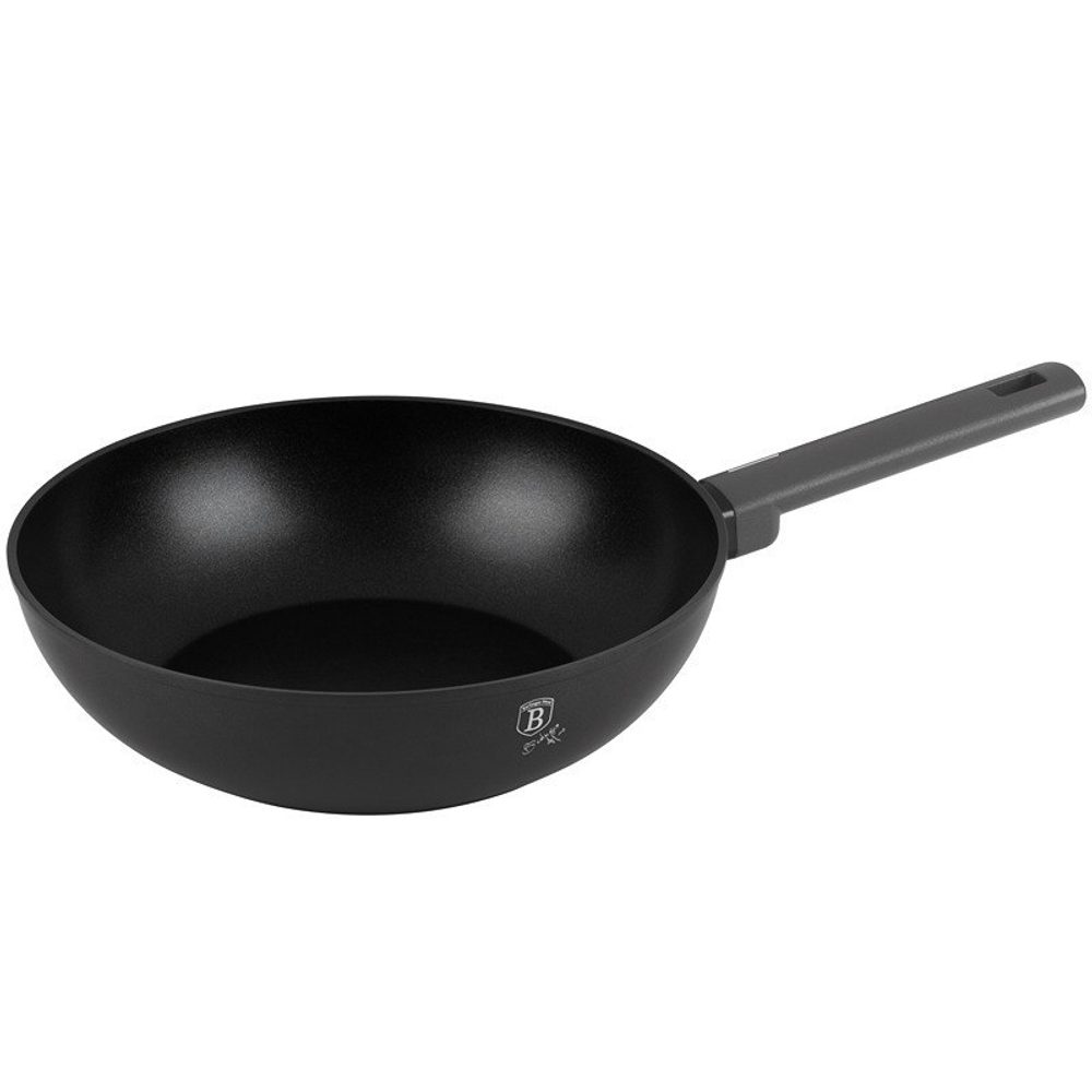 Levně BERLINGERHAUS Pánev WOK s titanovým povrchem 28 cm Antracit Collection BH-8123