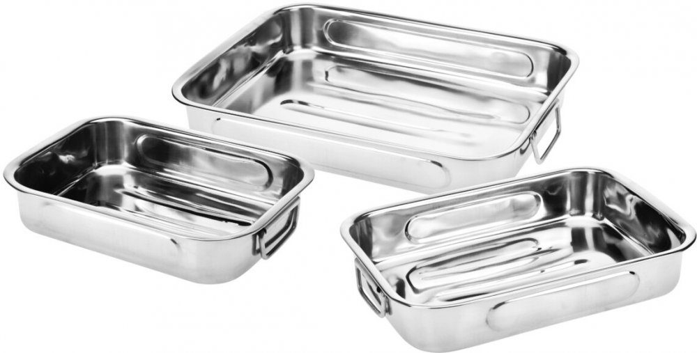 Levně EXCELLENT HOUSEWARE Pekáč do trouby nerezový sada 3 ks KO-A12402130