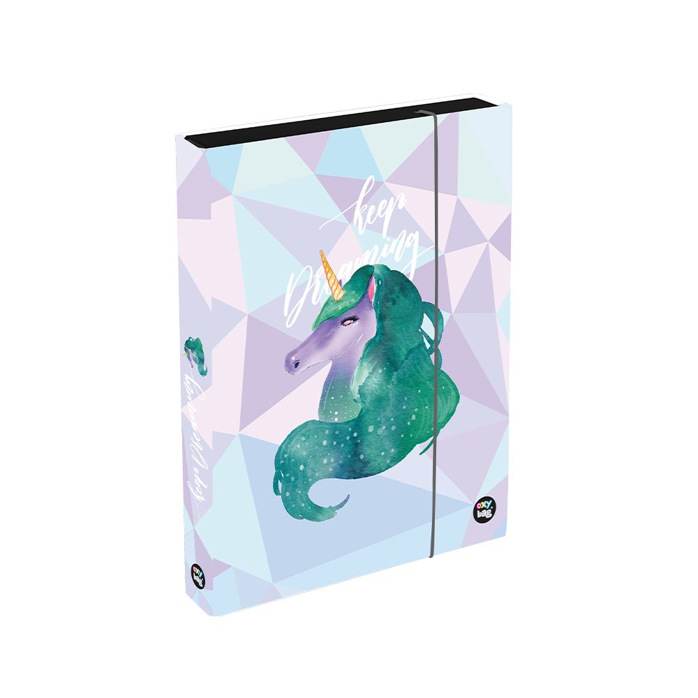 Levně Oxybag Box na sešity A4 Jumbo OXY Sherpy Unicorn