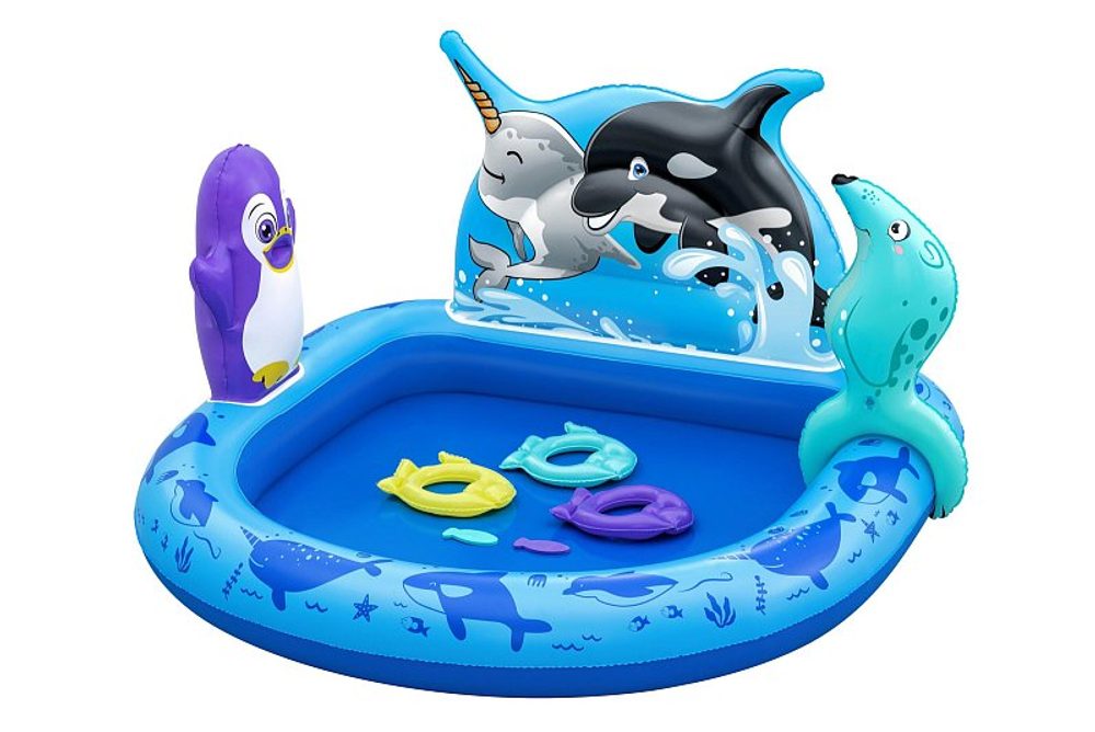 Levně Bestway Nafukovací hrací centrum Polar Pals, 1,34m x 1,31m x73cm
