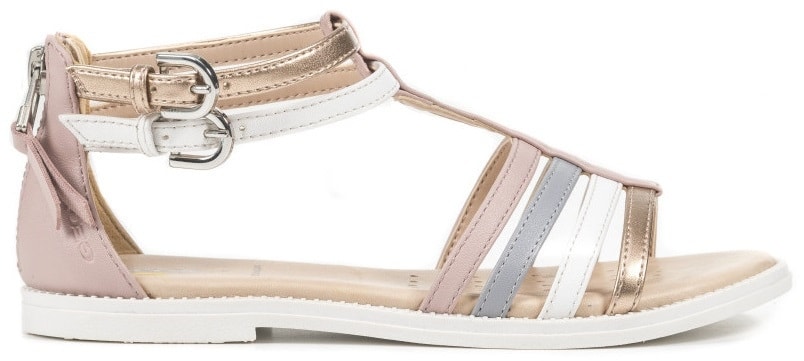 Sandály GEOX J SANDAL KARLY GIRL ROSE/LT GREY - 29