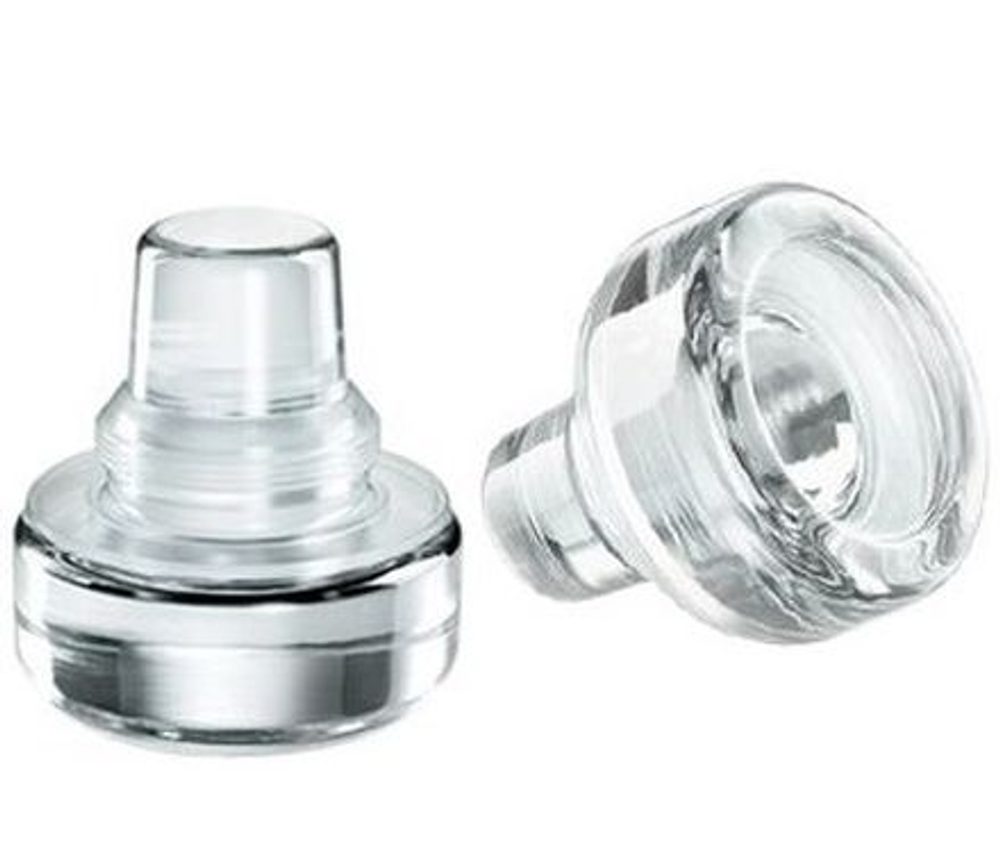 Levně zátka 0,5l láhve VINOLOK d17,5mm čiré sklo/silikon