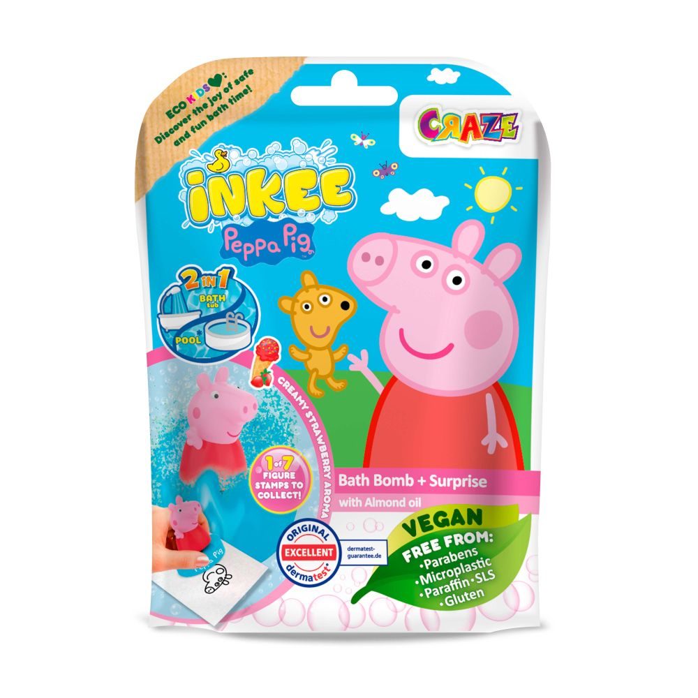 Levně INKEE - Šumivá bomba do vany s překvapením - Peppa Pig