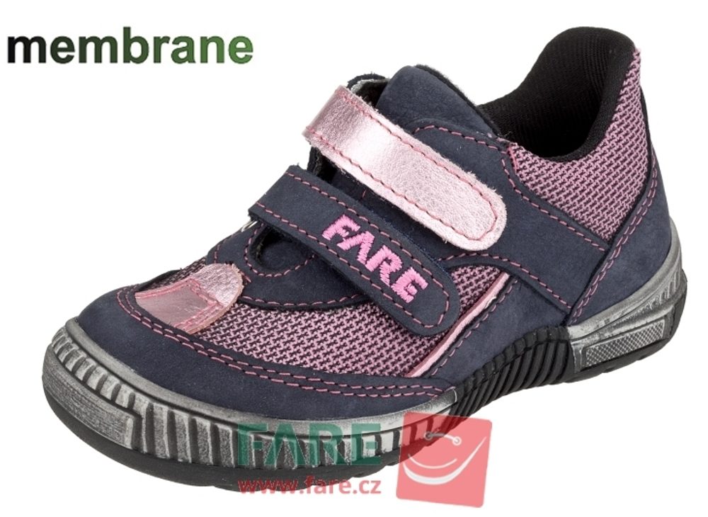 FARE Dětské celoroční nepromokavé boty 814252 růžové - 24