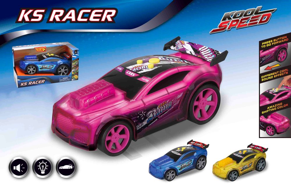 KS racer auto na baterie se zvukem varianta 1 - fialové