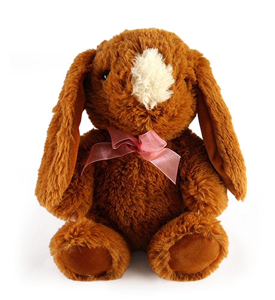 Levně Plyšový zajíček 30 cm, hnědý