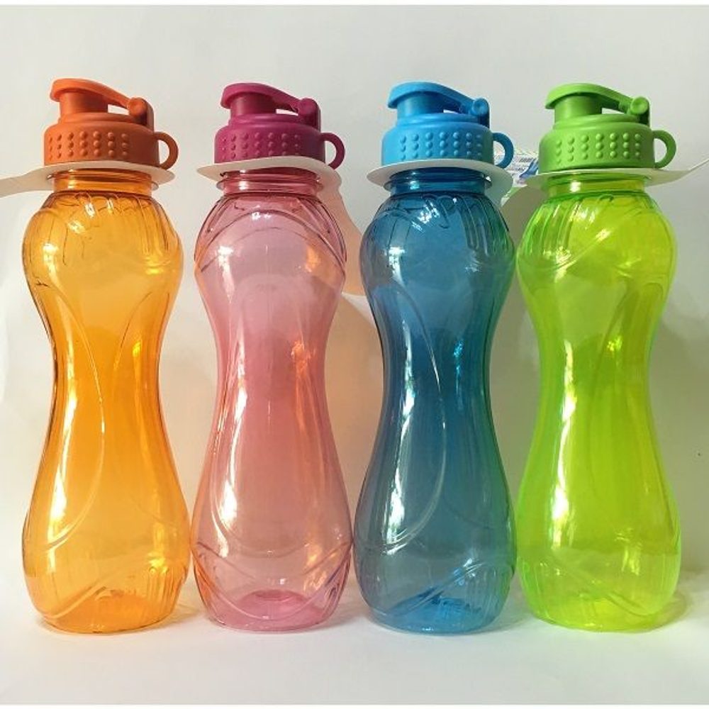 Levně láhev 0,7l KÓNICKÁ s nápitkou, sport, 2barvy, plast