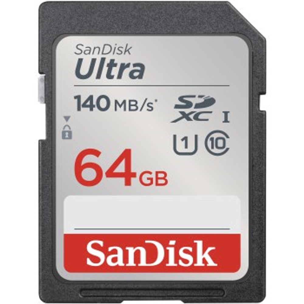 Levně SanDisk Ultra 64 GB SDXC Memory Card 140 MB/s