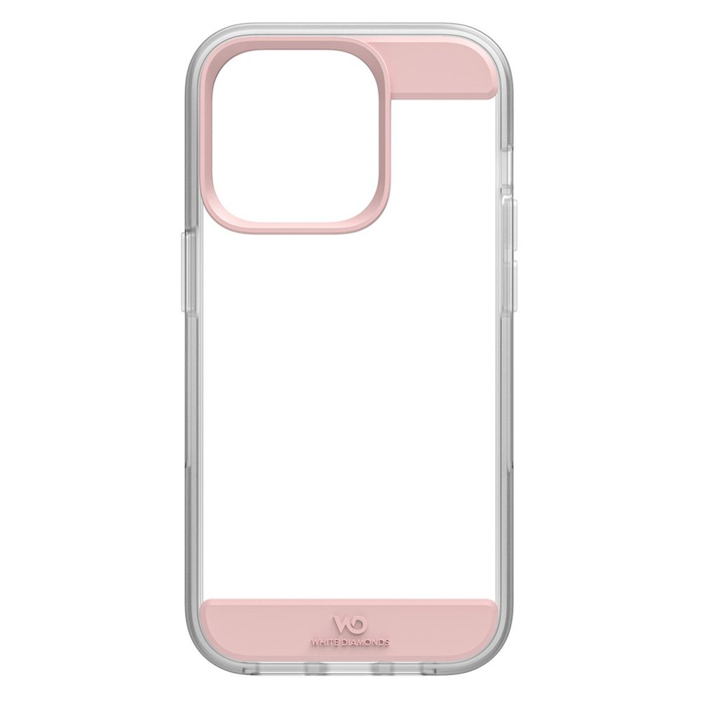 Levně White Diamonds Air Protection, kryt pro Apple iPhone 14 Pro, průhledný/růžový