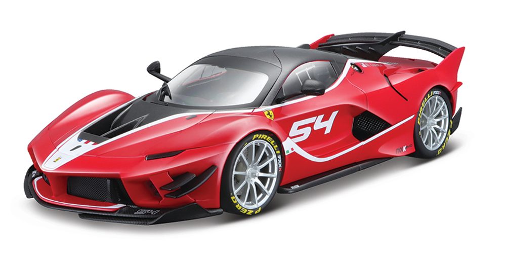 Levně Bburago 1:18 Ferrari Signature series FXX-K EVO No.54 (red)