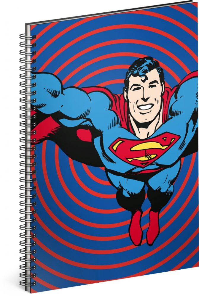 Levně Presco Group Spirálový blok Superman – Circles, linkovaný, A5