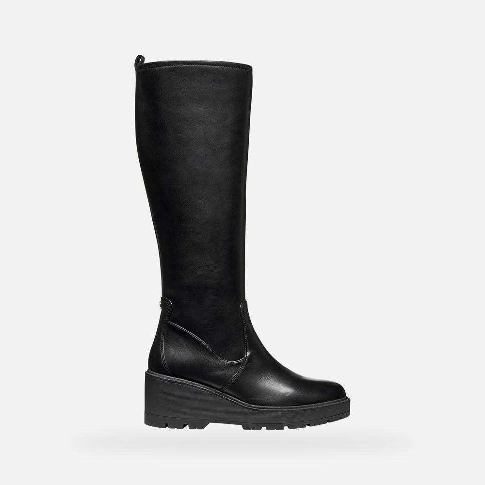 Černé dámské kozačky Geox Miereille - 36