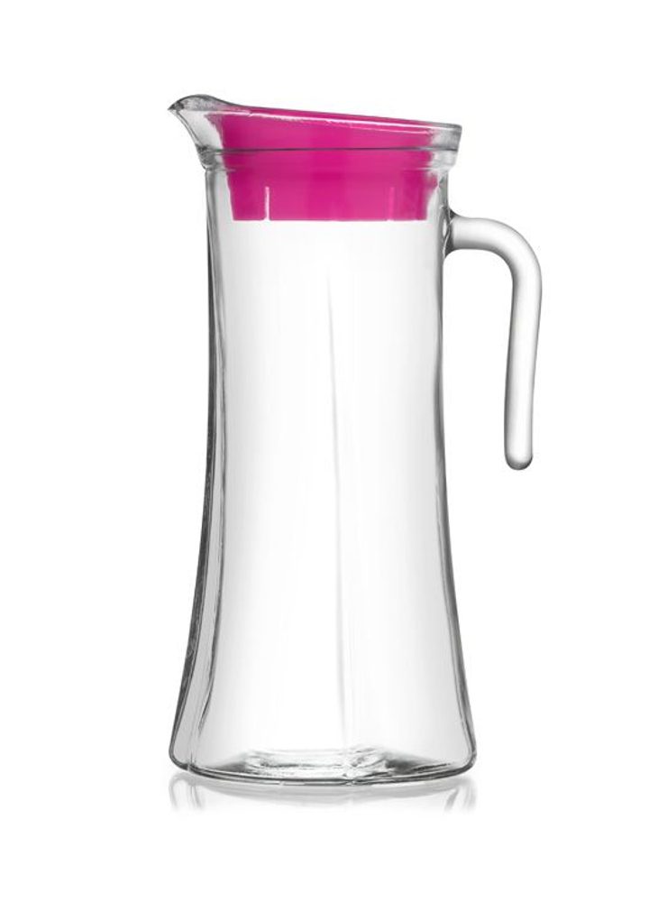 Levně džbán 1,4l TRUVA sklo, plast.víčko,v26cm