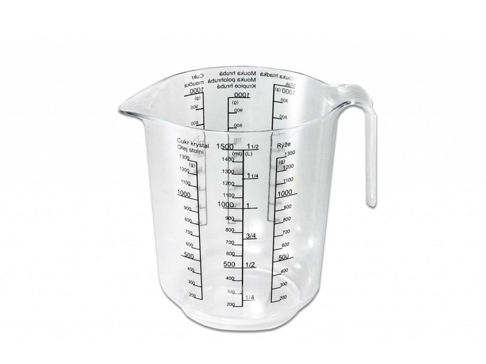 Levně odměrka 1,5l s potiskem