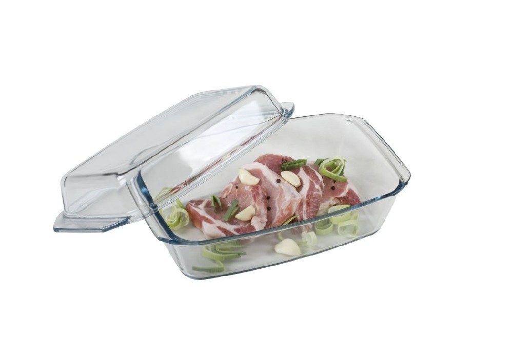 Levně mísa 3,2l hran.+2,2l víko,34,8x20,3x13,2cm,var.sklo,zapék. SIMAX