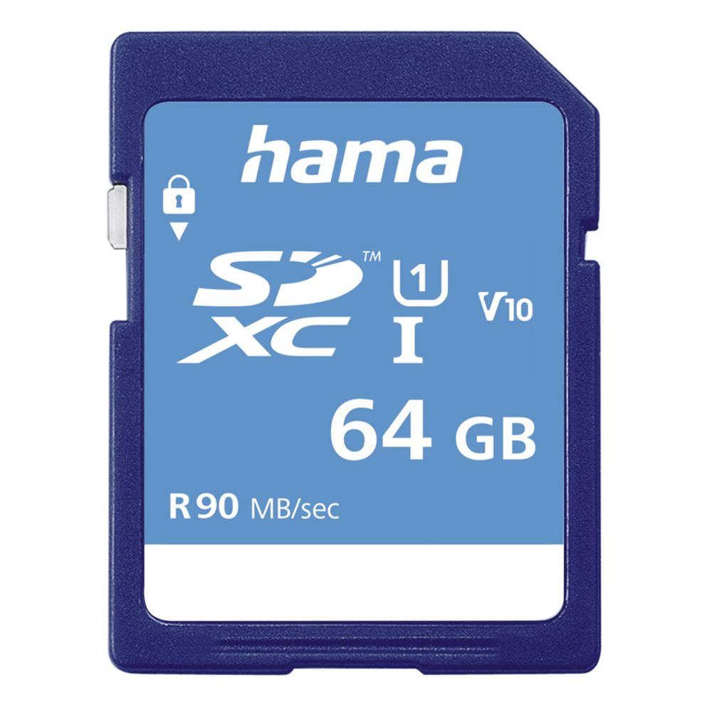 Levně Hama SDXC 64 GB Class 10, UHS-I 90 MB/s, V10