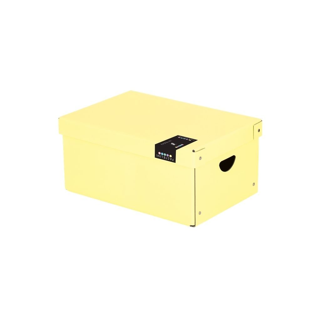 Levně Karton P+P Krabice lamino 35,5x24x16 cm PASTELINI žlutá 7-01121