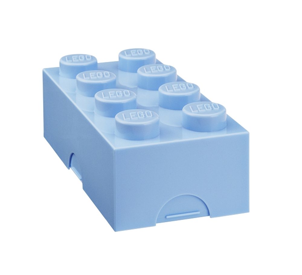 Levně LEGO box na svačinu 100 x 200 x 75 mm - světle modrá