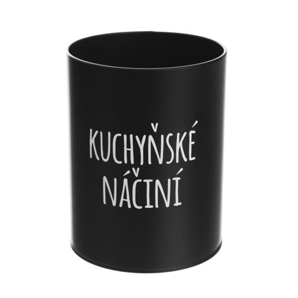 Levně dóza plech. d13x17cm, KUCH.NÁČINÍ, BLACK, plech