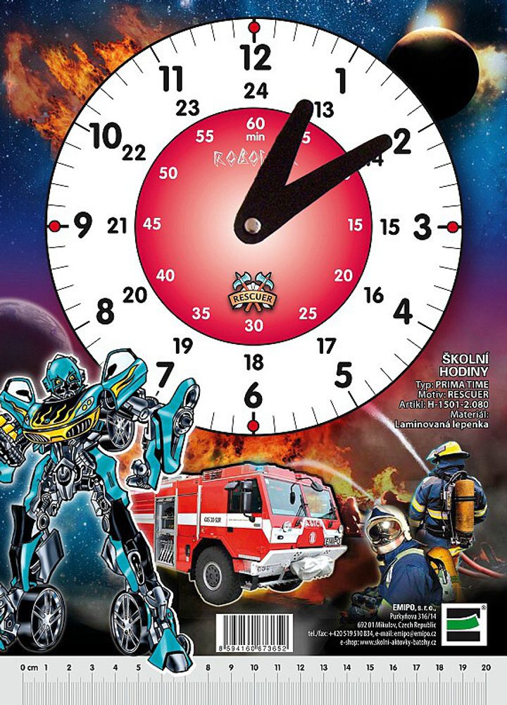 Levně EMIPO Školní hodiny Rescuer - Robocar