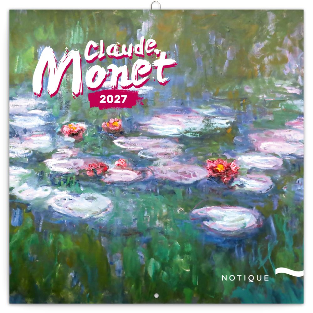 Levně NOTIQUE Poznámkový kalendář Claude Monet 2027, 30 x 30 cm