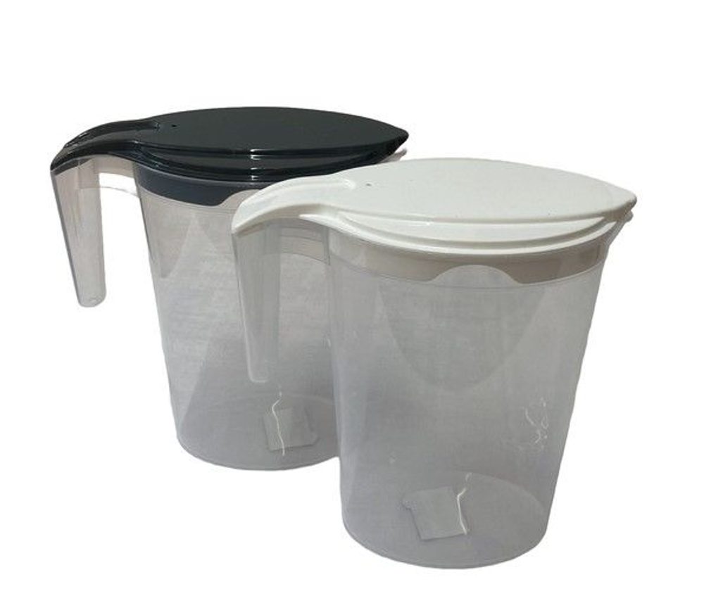 džbán 2,0l s víčkem, oválný 11x21x26, plast