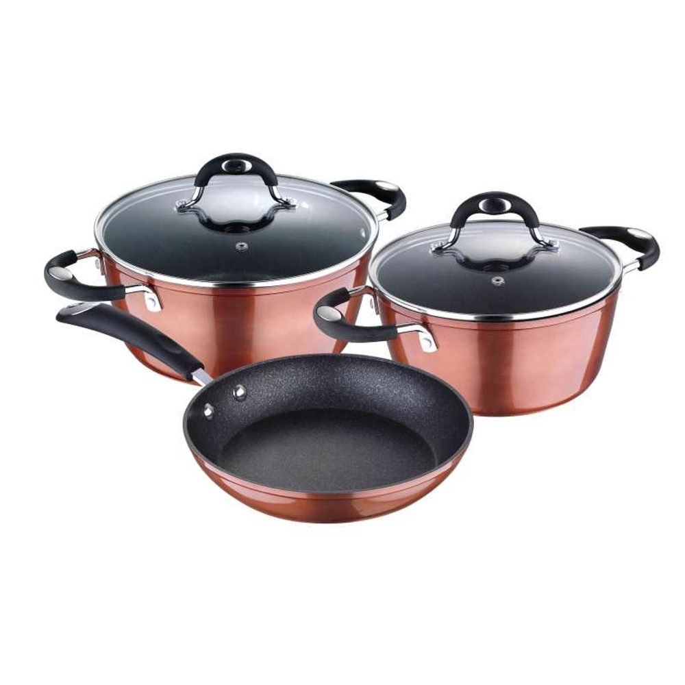 Levně BERGNER Sada nádobí s nepřilnavým povrchem 5 ks Pandora BG-6235-CP