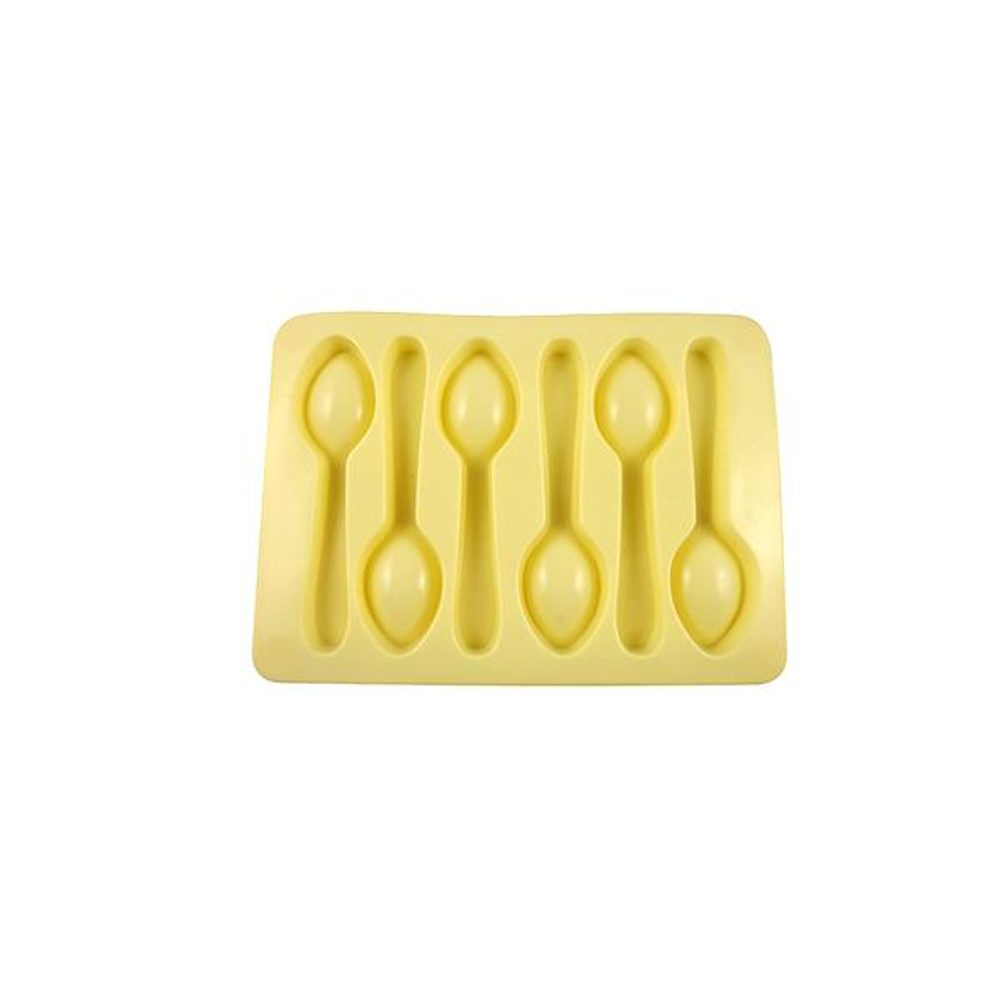 Levně TORO Forma silikonová na led/čokoládu,tvar lžička,krémová