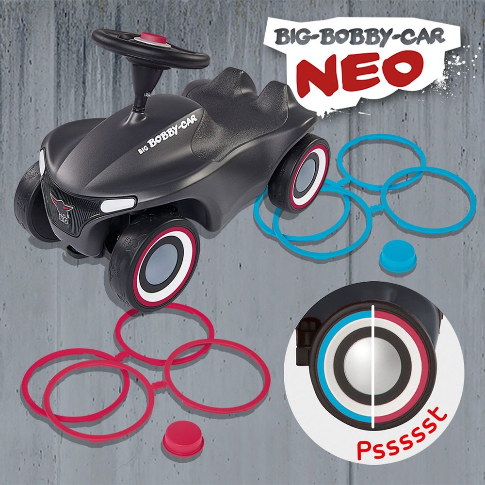 Levně Auto odstrkovadlo BIG BOBBY CAR NEO antracitové