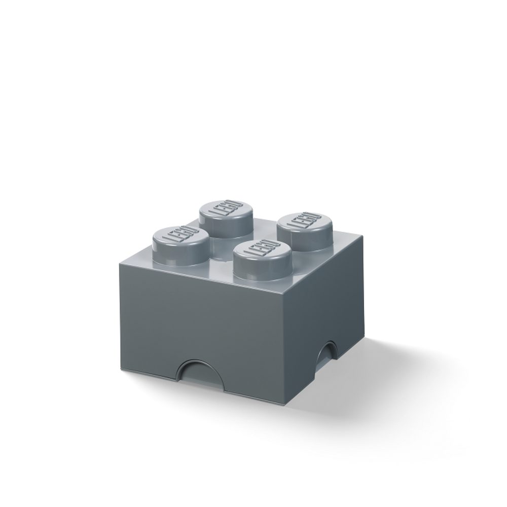 Levně LEGO úložný box 4 - tmavě šedá