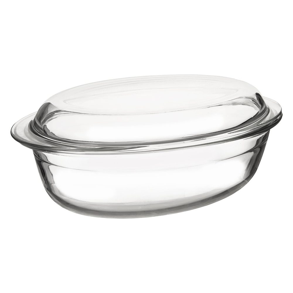 Levně O Pekáč borosil. sklo ovál 33x20x12,5 cm víko