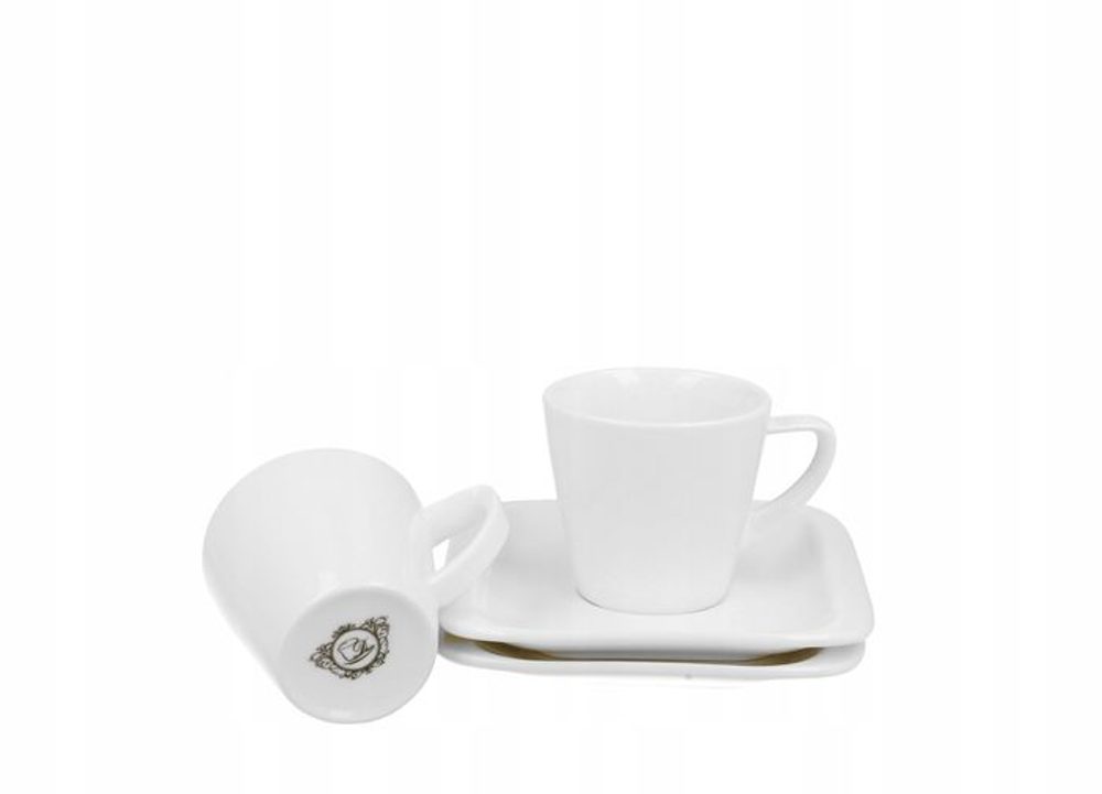 Levně šapo 80ml, 2ks, d 6x5,5cm, INFINITY, DB, bílý porcelán