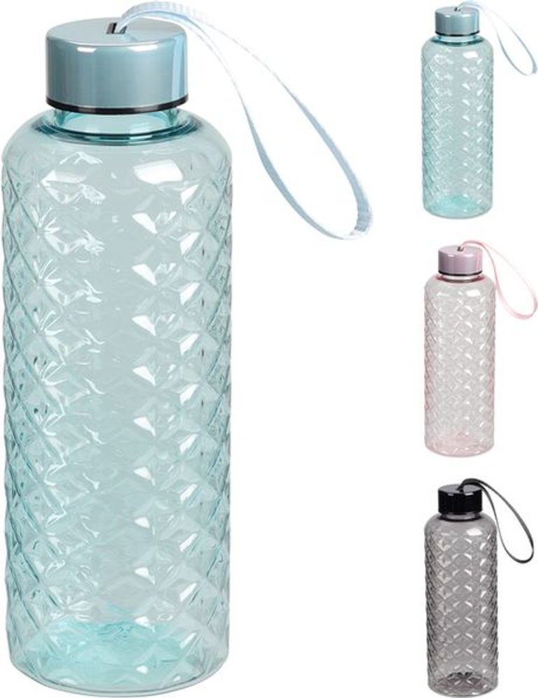 Levně láhev 0,50l s uzávěrem, 3barvy, transp.plast
