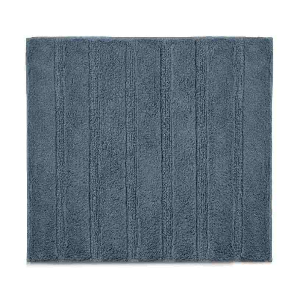 Levně KELA Koupelnová předložka Megan 100% bavlna kouřově modrá 65,0x55,0x1,6cm KL-24700