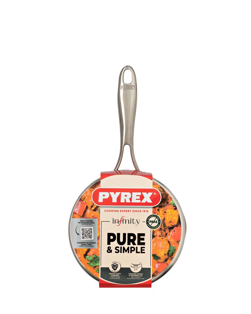 Pyrex Nerezový rendlík PYREX Infinity ø18cm 1,5l