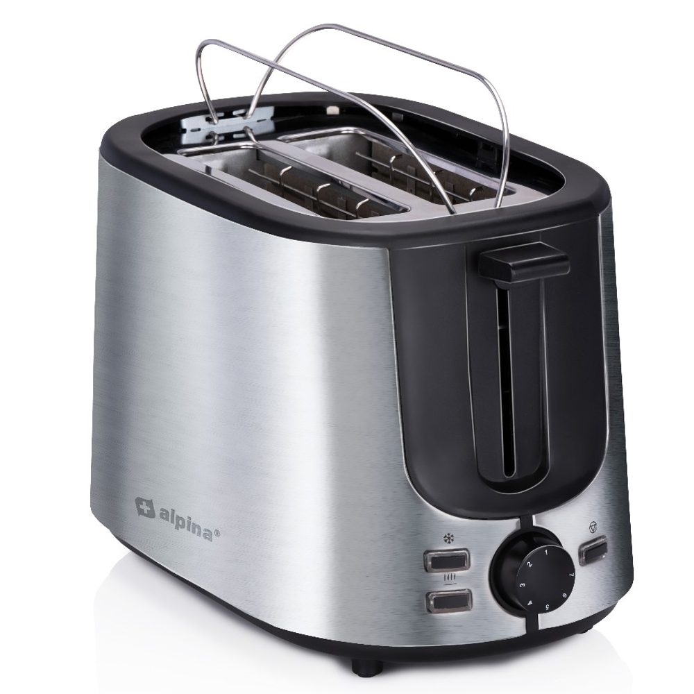 Levně ALPINA Topinkovač na 2 topinky nerez ocel 1000W ED-247350