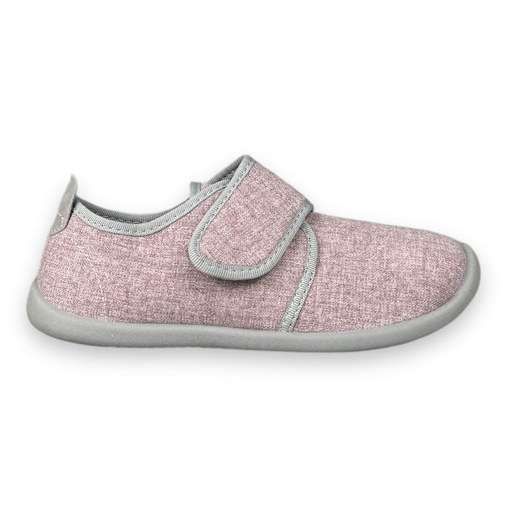 Levně Befado Dívčí BAREFOOT domácí obuv Softer - Růžové - 28