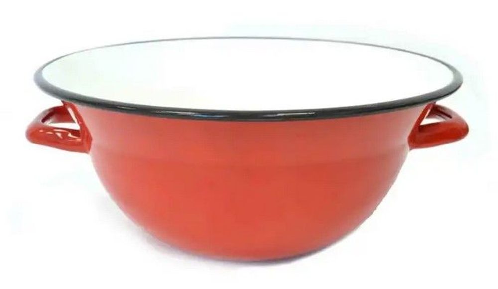 Levně krajáč d30cm (5,0l) červený, smalt