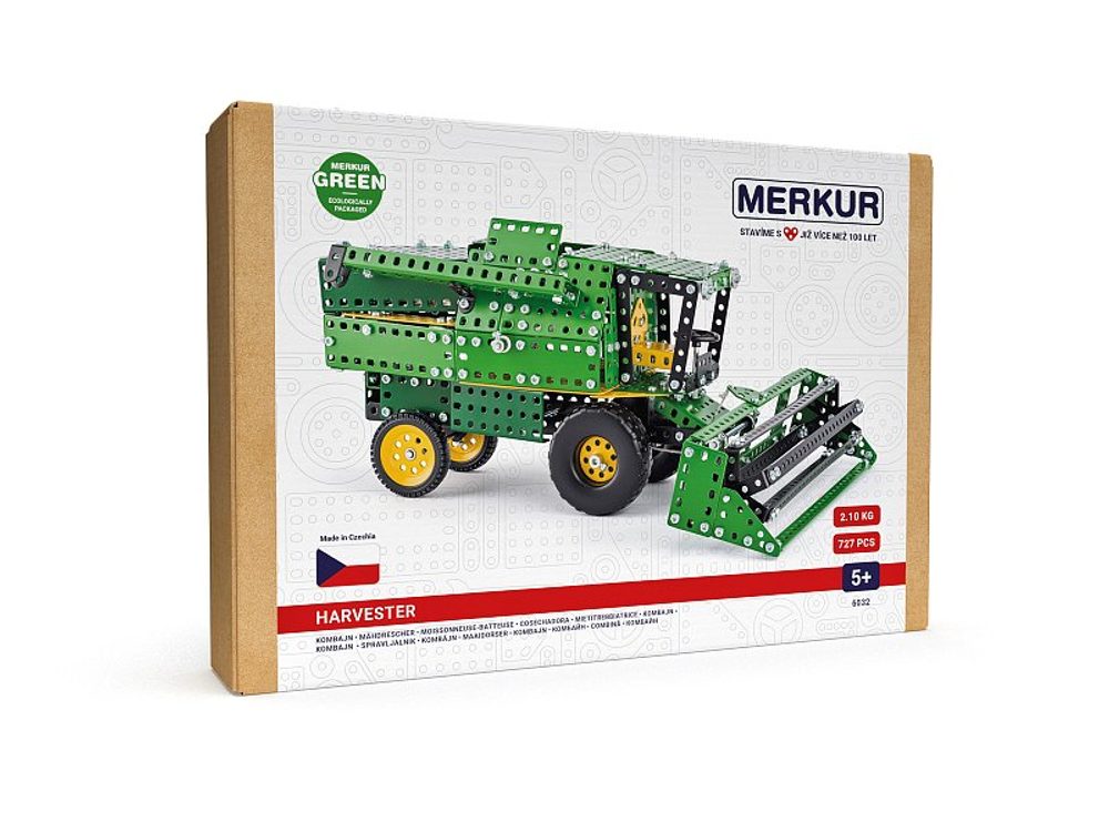 MERKUR - Stavebnice Merkur - Kombajn, 731 dílků