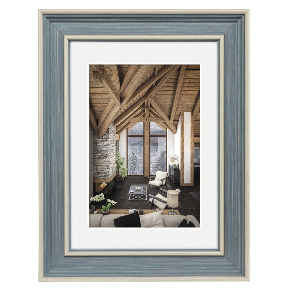Levně Hama rámeček plastový RUSTIC, šedomodrá, 20x30 cm