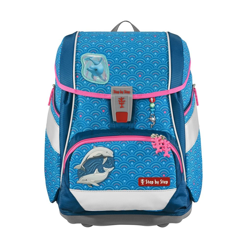 Levně Školní aktovka/batoh 2IN1 PLUS pro prvňáčky – 6dílný set, Step by Step Dolphin Pippa