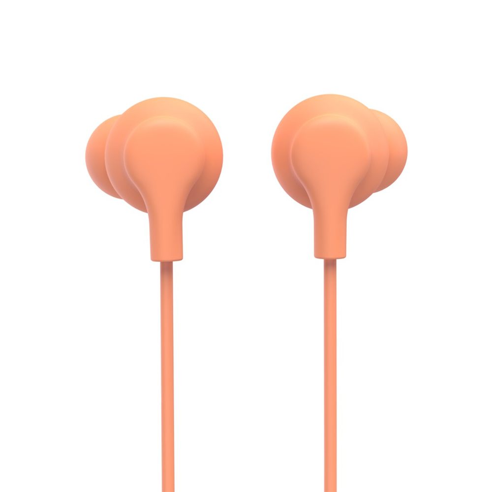 Levně Hama USB-C sluchátka s mikrofonem Curly, špunty, oranžová