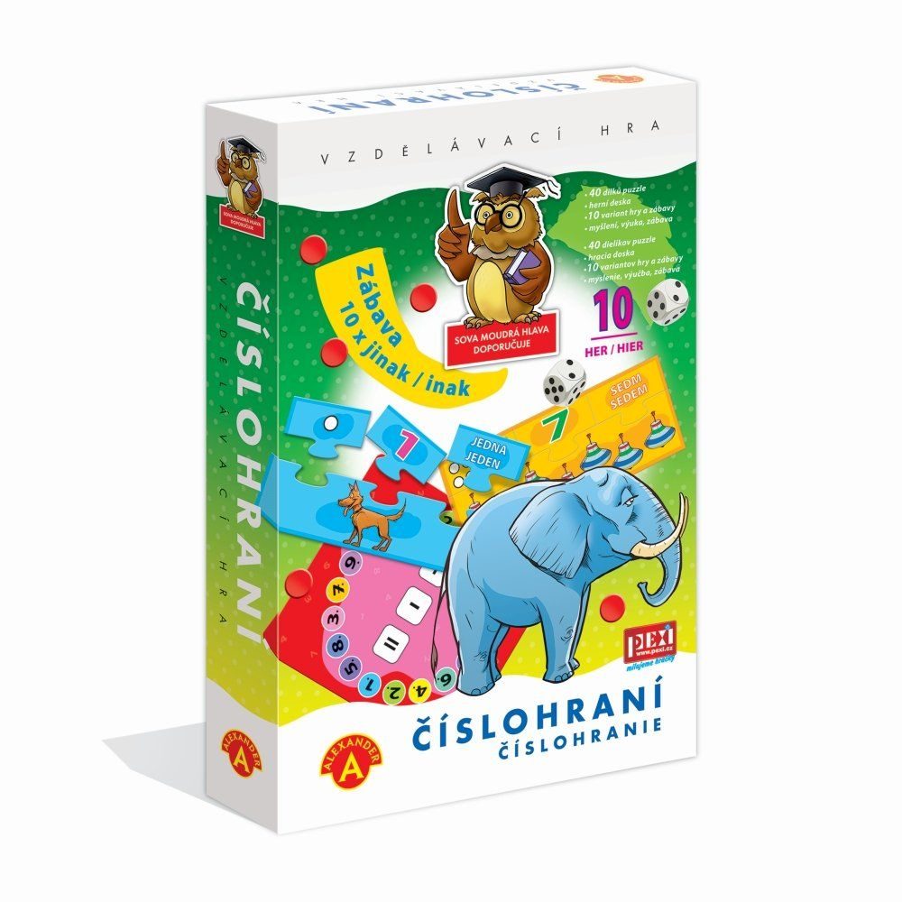 Levně PEXI ČÍSLOHRANÍ (10 her v 1) - vzdělávací hra