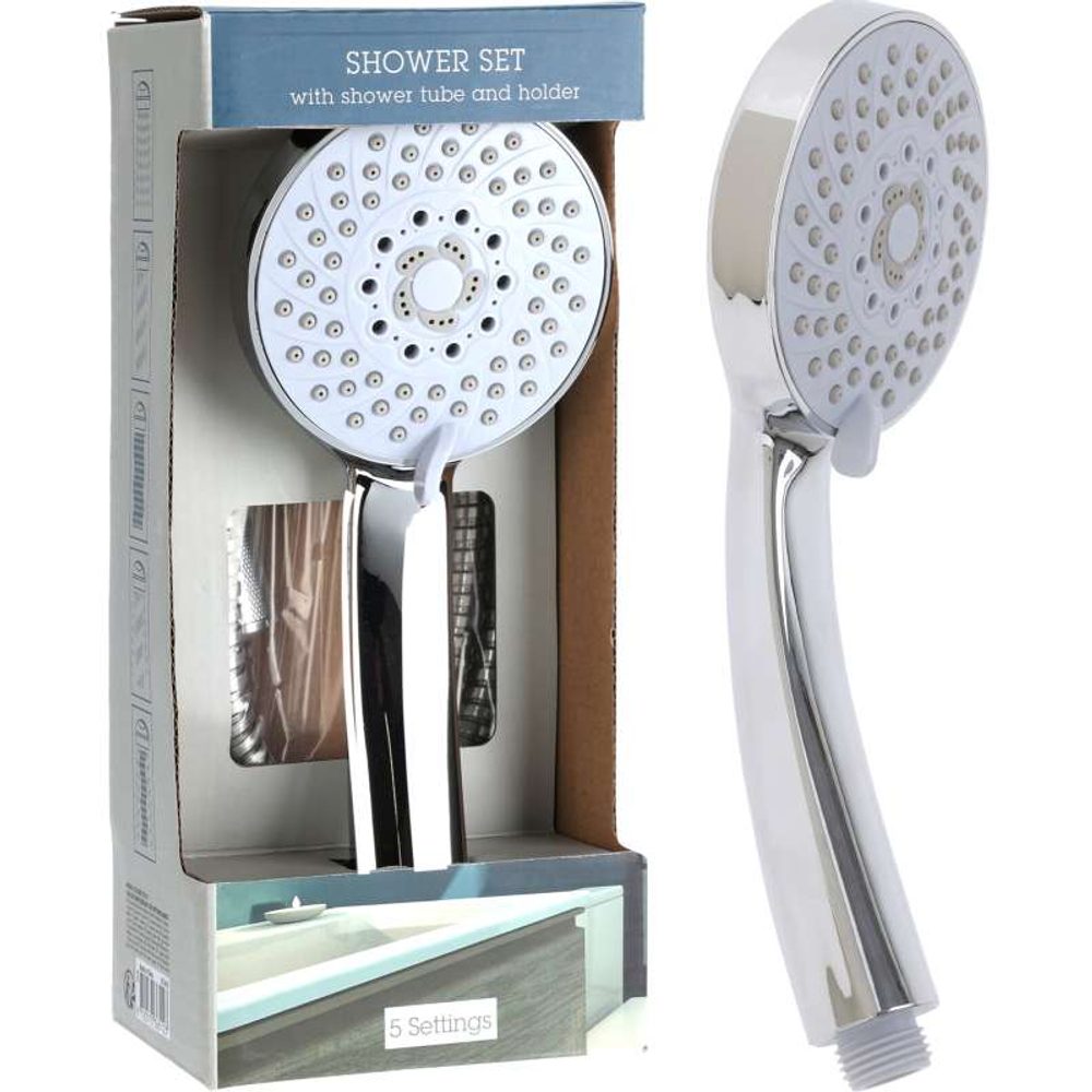 Levně EXCELLENT HOUSEWARE Sprchová hlavice s hadicí nerez / chrom KO-CF6000060
