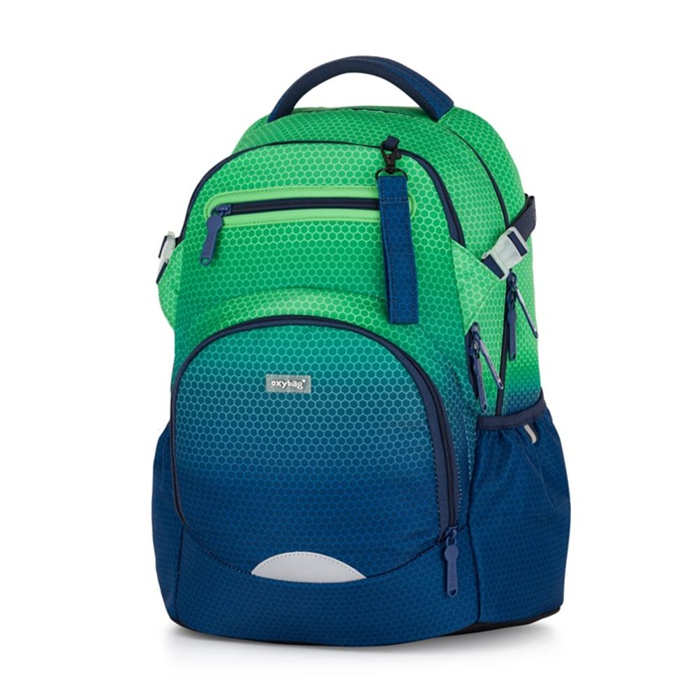 Levně Školní batoh OXY Ombre Green