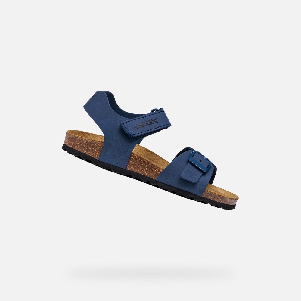 Levně Tmavě modré chlapecké sandály Geox Ghita - 36