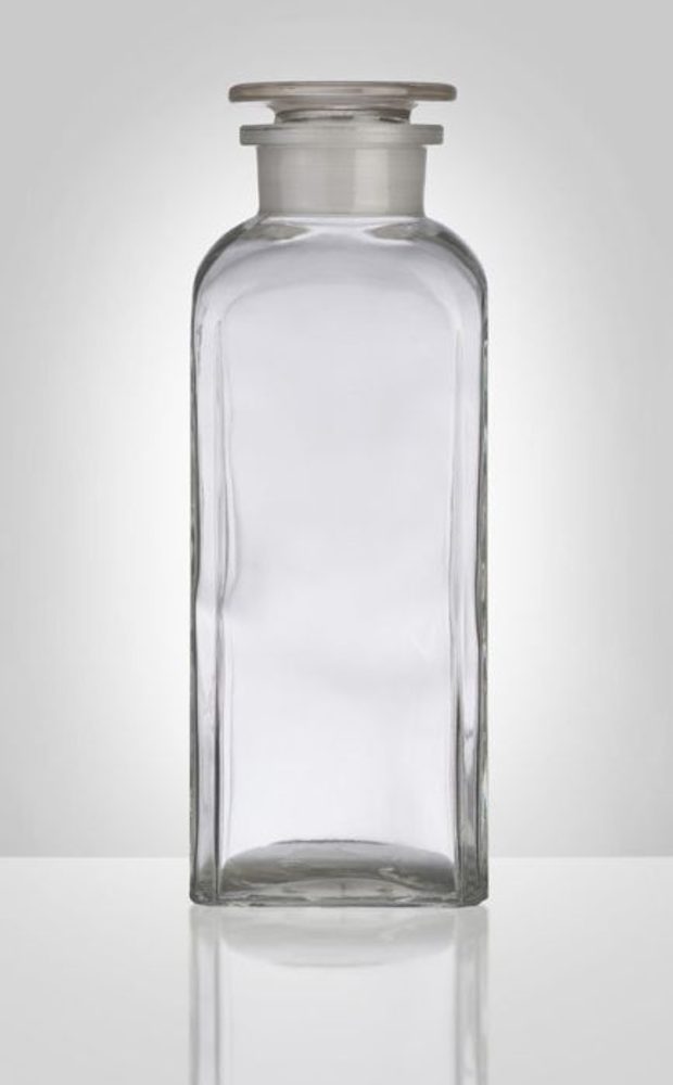 Levně dóza-prachovnice 750ml-čtv.čirá, zabr.víko, sklo